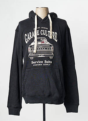 Sweat-shirt à capuche noir DAYTONA homme