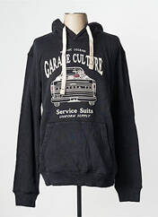 Sweat-shirt à capuche noir DAYTONA pour homme seconde vue