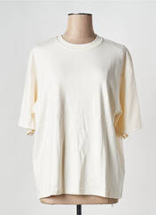 T-shirt beige MINIMUM pour femme seconde vue