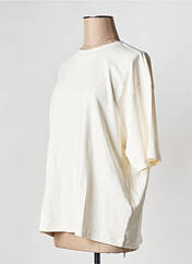 T-shirt beige MINIMUM pour femme seconde vue