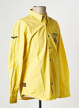 Chemise manches longues jaune DAYTONA homme