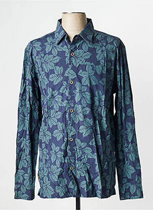 Chemise manches longues bleu DAYTONA homme