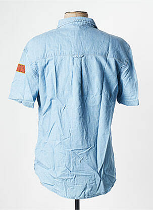 Chemise manches courtes bleu DAYTONA homme