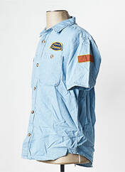 Chemise manches courtes bleu DAYTONA pour homme seconde vue