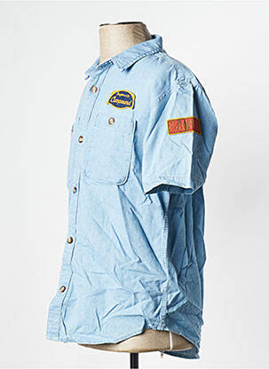 Chemise manches courtes bleu DAYTONA homme