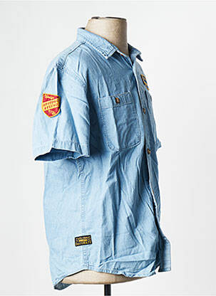 Chemise manches courtes bleu DAYTONA homme