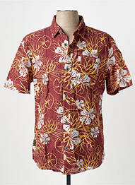 Chemise manches courtes bordeaux DAYTONA homme
