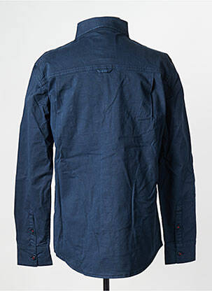 Chemise manches longues bleu marine DAYTONA homme
