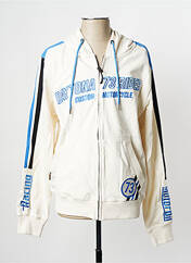 Gilet manches longues blanc casse DAYTONA pour homme seconde vue