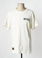 T-shirt blanc casse DAYTONA pour homme seconde vue