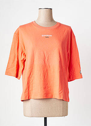 T-shirt rose SUPERDRY femme