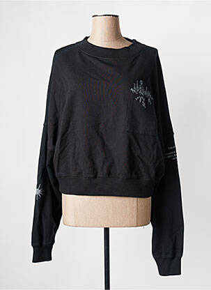 Sweat-shirt noir ROSE GARDEN femme