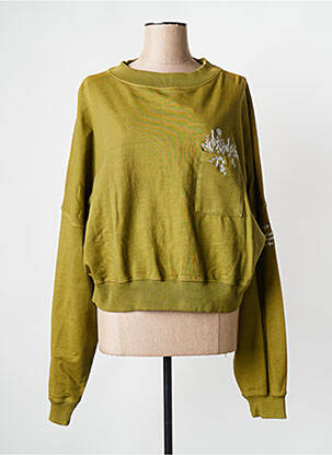 Sweat-shirt vert ROSE GARDEN femme