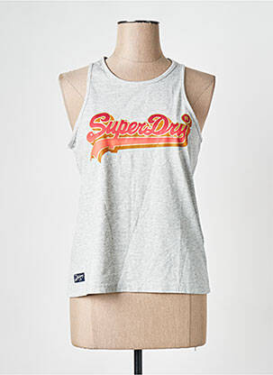 Débardeur sport multisport gris SUPERDRY femme