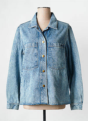 Veste en jean bleu ciel ROSE GARDEN femme