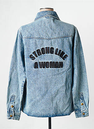 Veste en jean bleu ciel ROSE GARDEN femme
