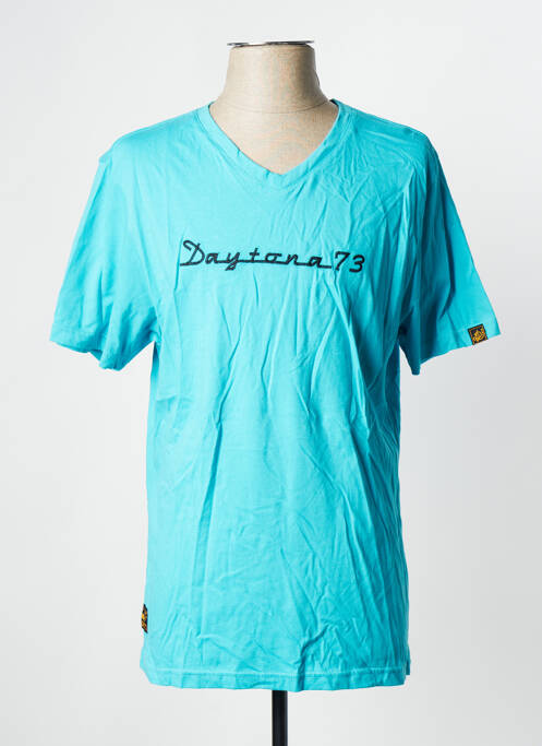 T-shirt bleu DAYTONA pour homme
