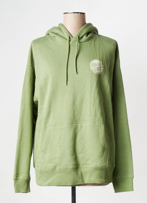 Sweat-shirt vert SANTA CRUZ pour femme
