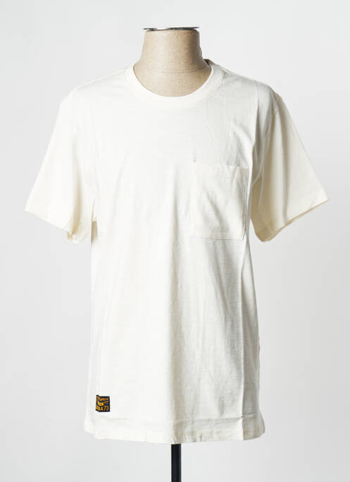 T-shirt blanc casse DAYTONA pour homme