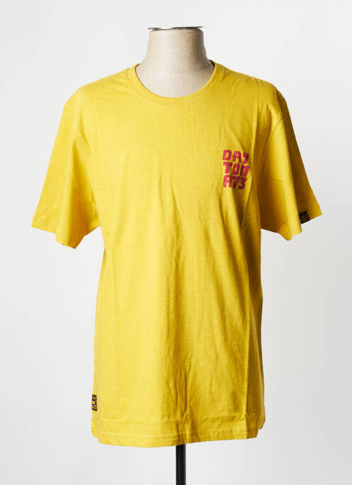 T-shirt jaune DAYTONA pour homme