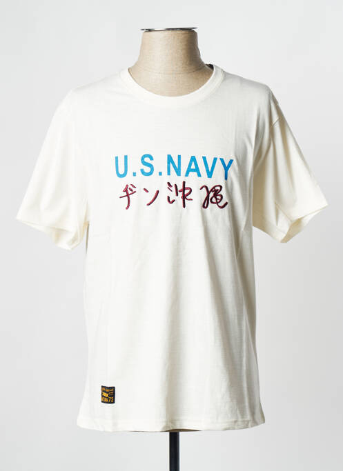 T-shirt blanc casse DAYTONA pour homme