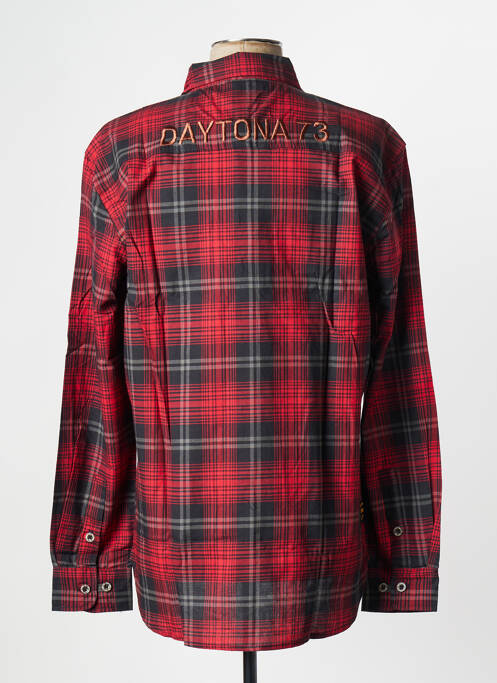 Chemise manches longues rouge DAYTONA pour homme