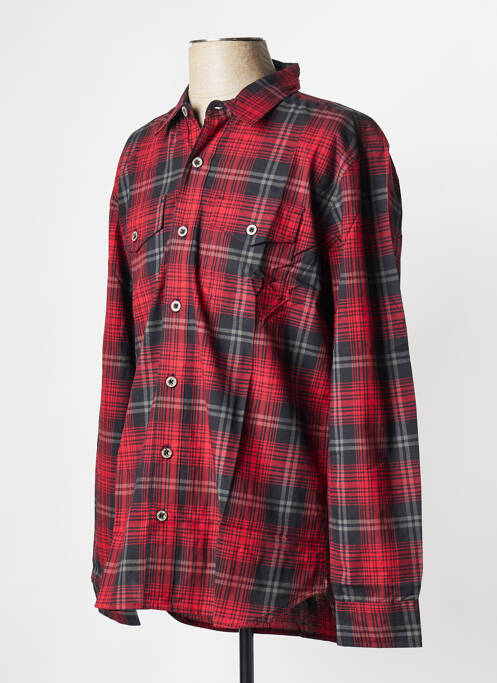 Chemise manches longues rouge DAYTONA pour homme