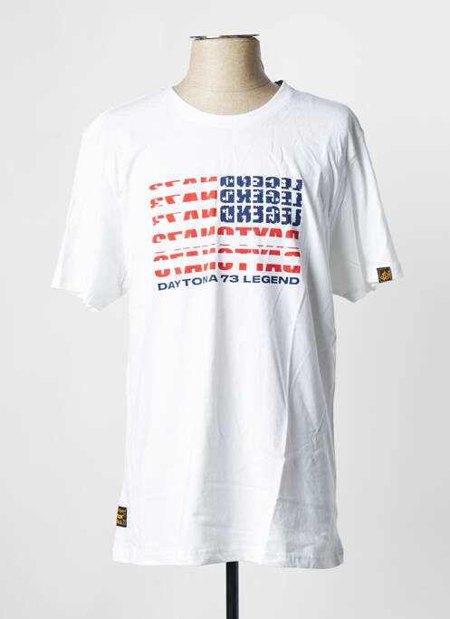 T-shirt blanc DAYTONA pour homme