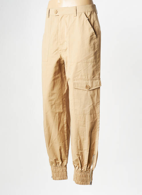 Pantalon cargo beige NA-KD pour femme