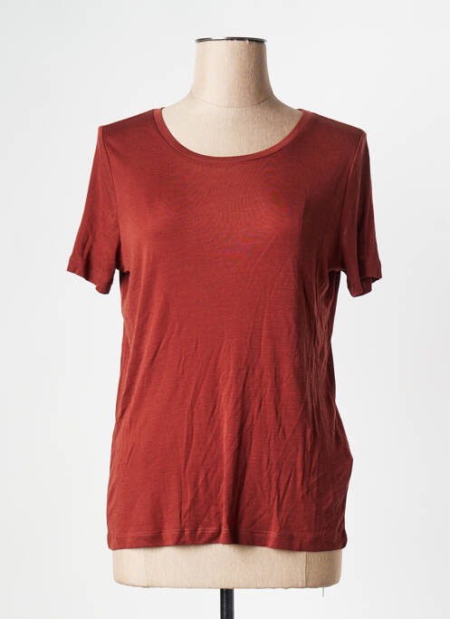 T-shirt marron MINIMUM pour femme