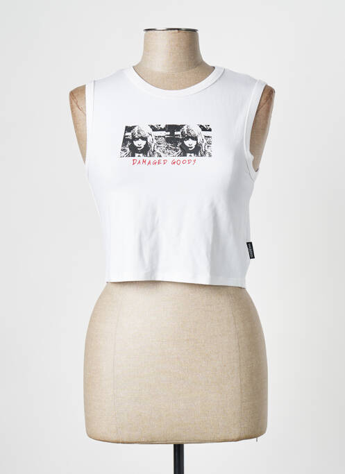 Débardeur blanc WASTED PARIS pour femme