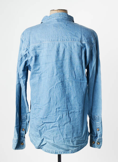 Chemise manches longues bleu DAYTONA pour homme