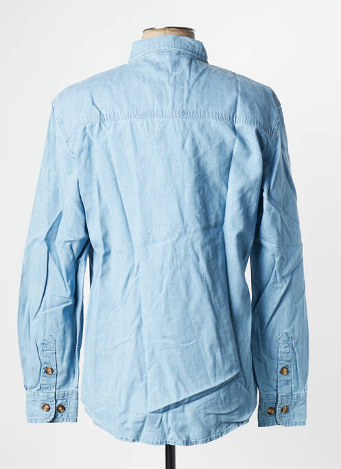 Chemise manches longues bleu DAYTONA pour homme