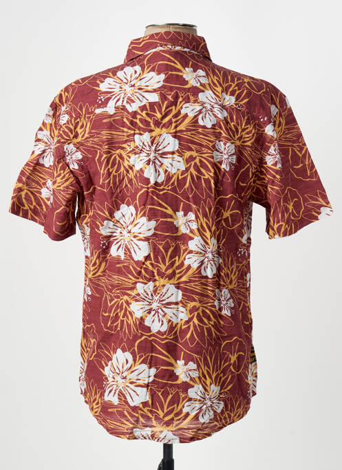 Chemise manches courtes bordeaux DAYTONA pour homme