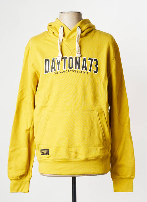 Sweat-shirt jaune DAYTONA pour homme