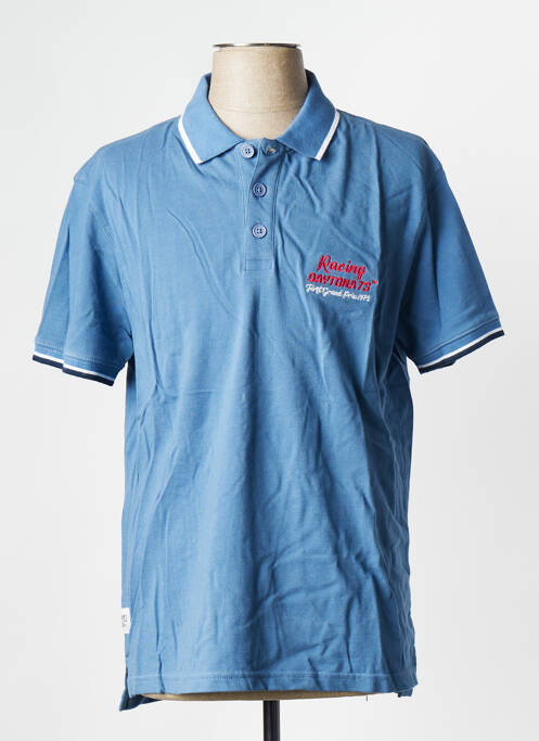 Polo bleu DAYTONA pour homme