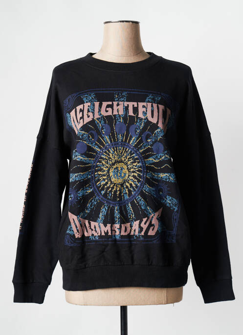 Sweat-shirt noir ROSE GARDEN pour femme