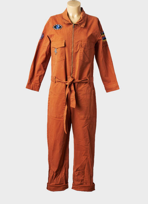 Combi-pantalon marron ROSE GARDEN pour femme