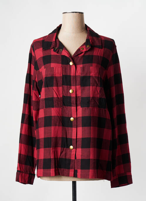 Chemisier rouge grenat ROSE GARDEN femme