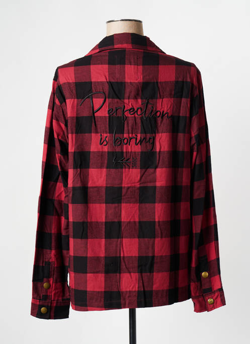 Chemisier rouge grenat ROSE GARDEN femme