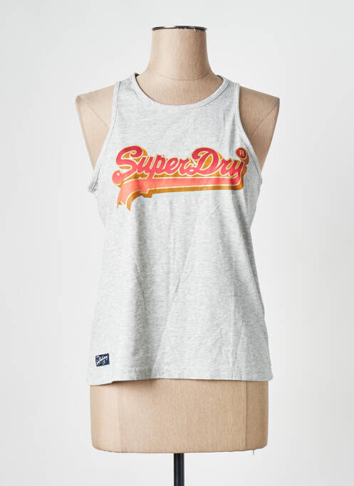 Débardeur gris SUPERDRY pour femme