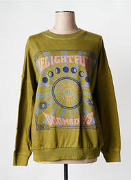 Sweat-shirt vert ROSE GARDEN femme