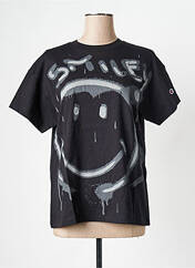 T-shirt noir CHAMPION pour femme seconde vue