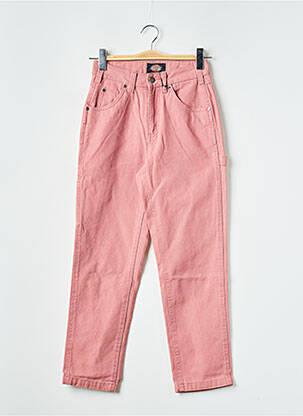 Jeans coupe droite rose DICKIES femme