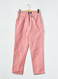 Jeans coupe droite rose DICKIES femme