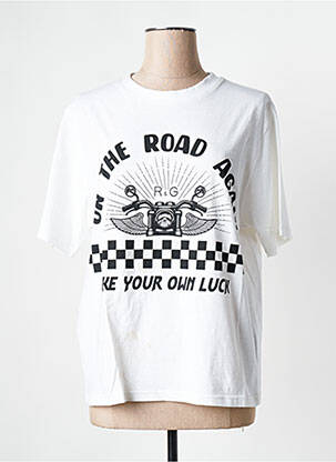 T-shirt blanc ROSE GARDEN femme