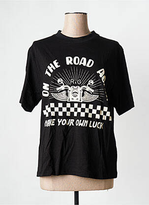 T-shirt noir ROSE GARDEN femme