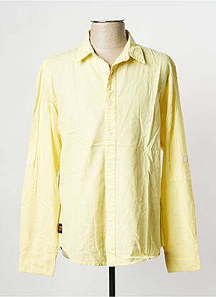 Chemise manches longues jaune DAYTONA homme
