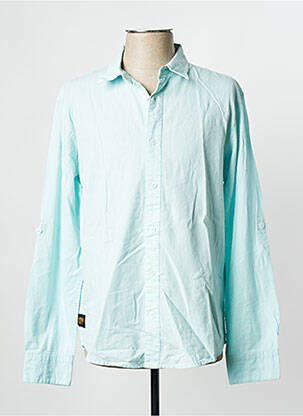 Chemise manches longues bleu ciel DAYTONA homme