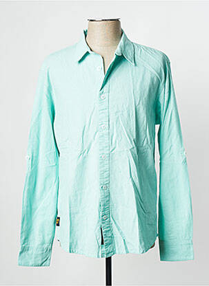 Chemise manches longues bleu DAYTONA homme
